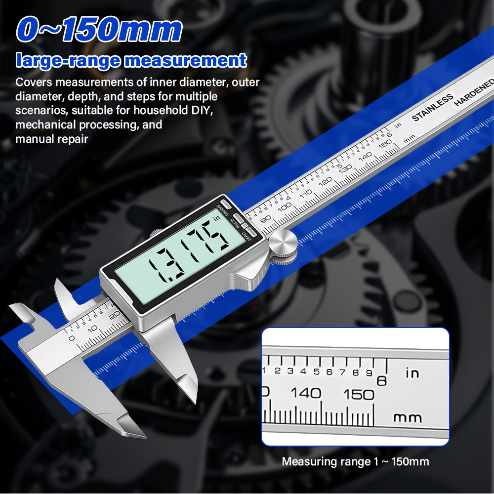 Digital Caliper 150Mm Stainless Steel - New 150mm 6 Inch Stainless Steel