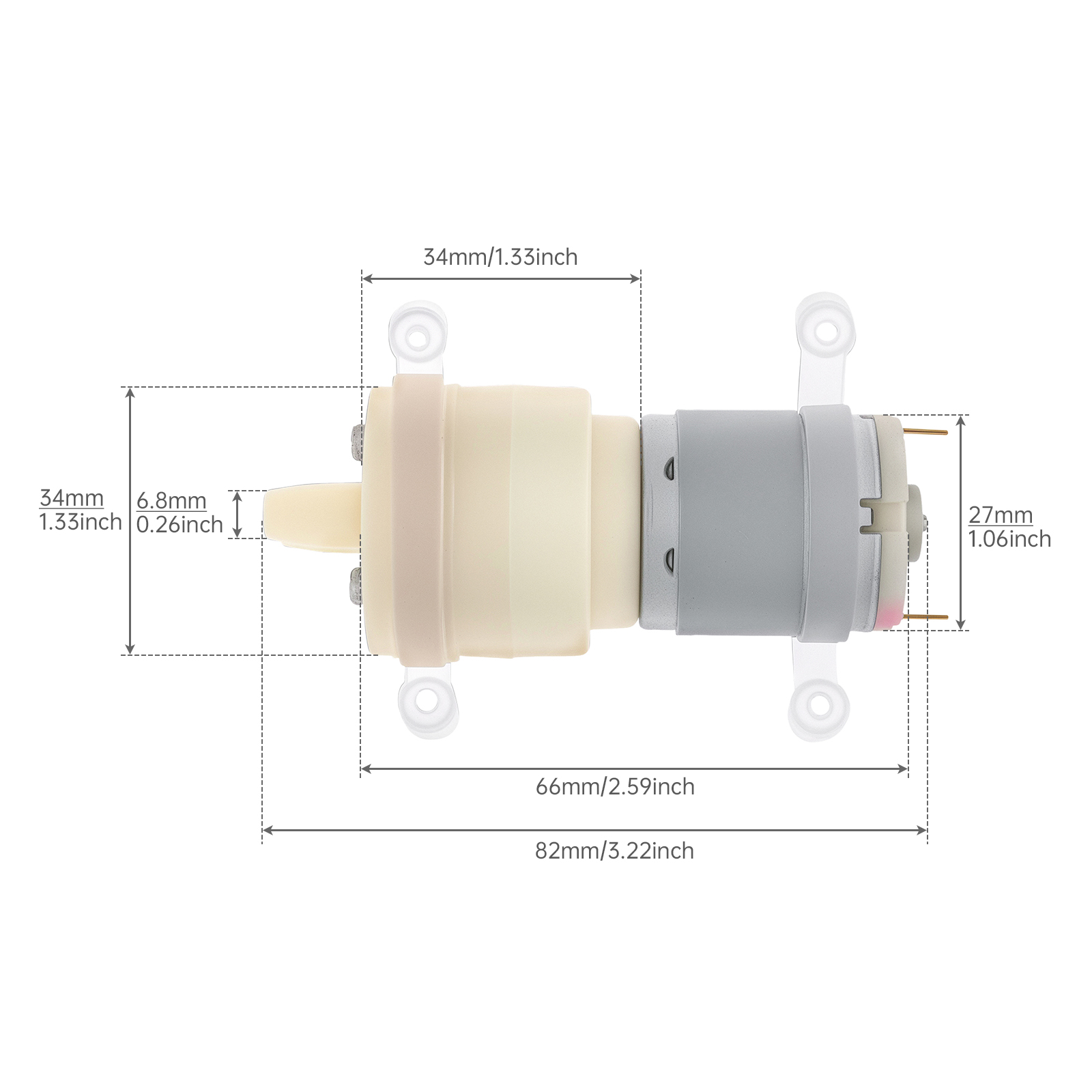 R365 Micro Water Pump Motor DC - Mini Peristaltic Pump 12V ulasan dan harga