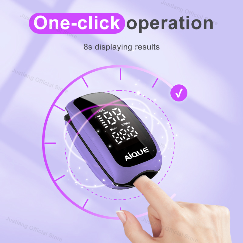 AiQUE Purple Rechargeable Oxim - Pulse Oximeter Fingertip Rechargeable ulasan dan harga