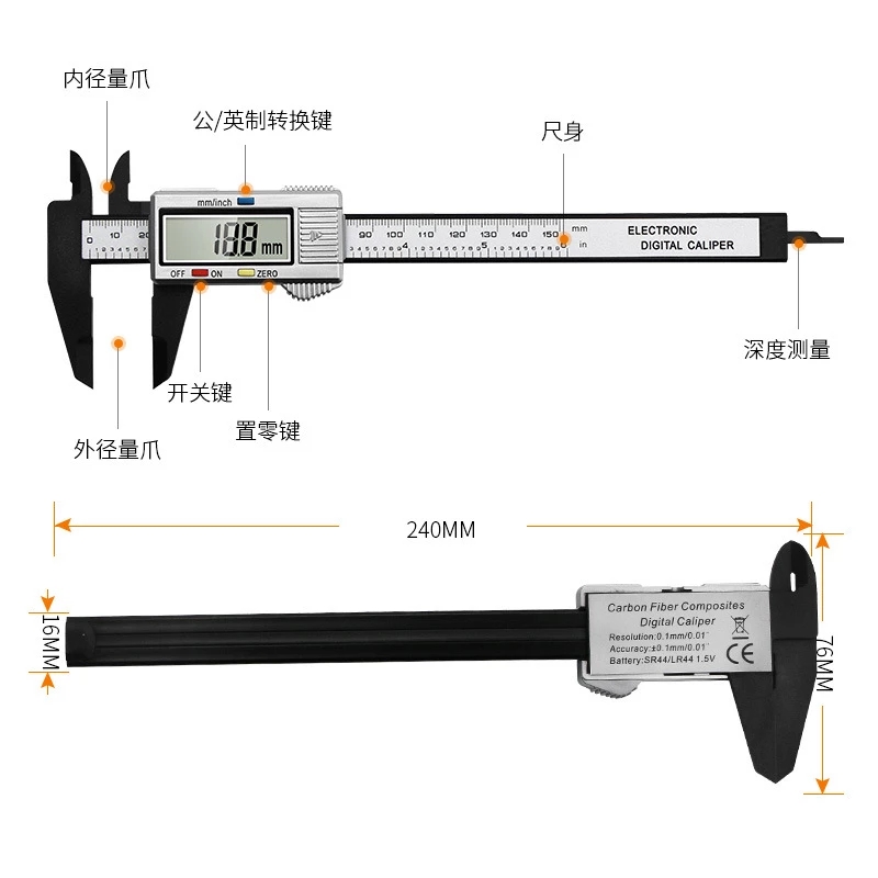 Digital Electronic Vernier Cal - Digital Caliper 150Mm Stainless Steel ulasan dan harga