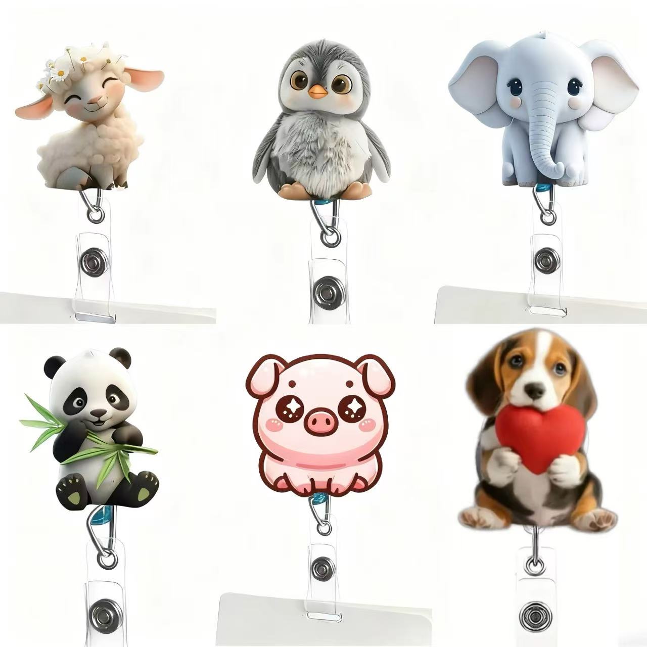 1PC Cute Cat Retractable Badge - Medical Supplies ulasan dan harga