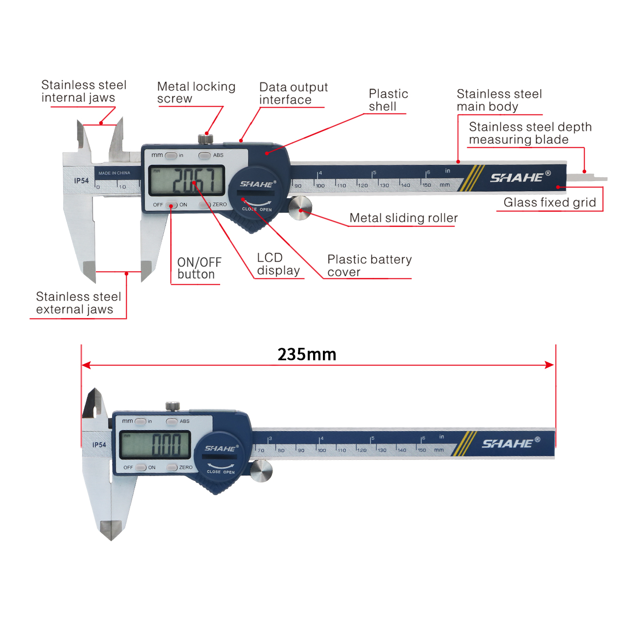 IP54 Waterproof Digital Calipe - Digital Caliper 150Mm Stainless Steel ulasan dan harga
