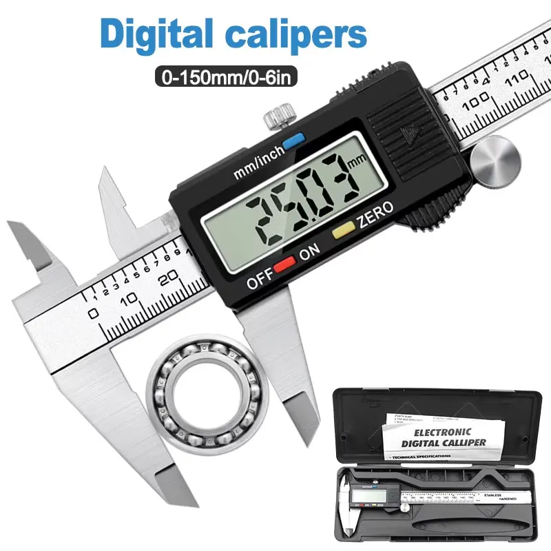 High Precision Digital Caliper - Digital Caliper 150Mm Stainless Steel ulasan dan harga