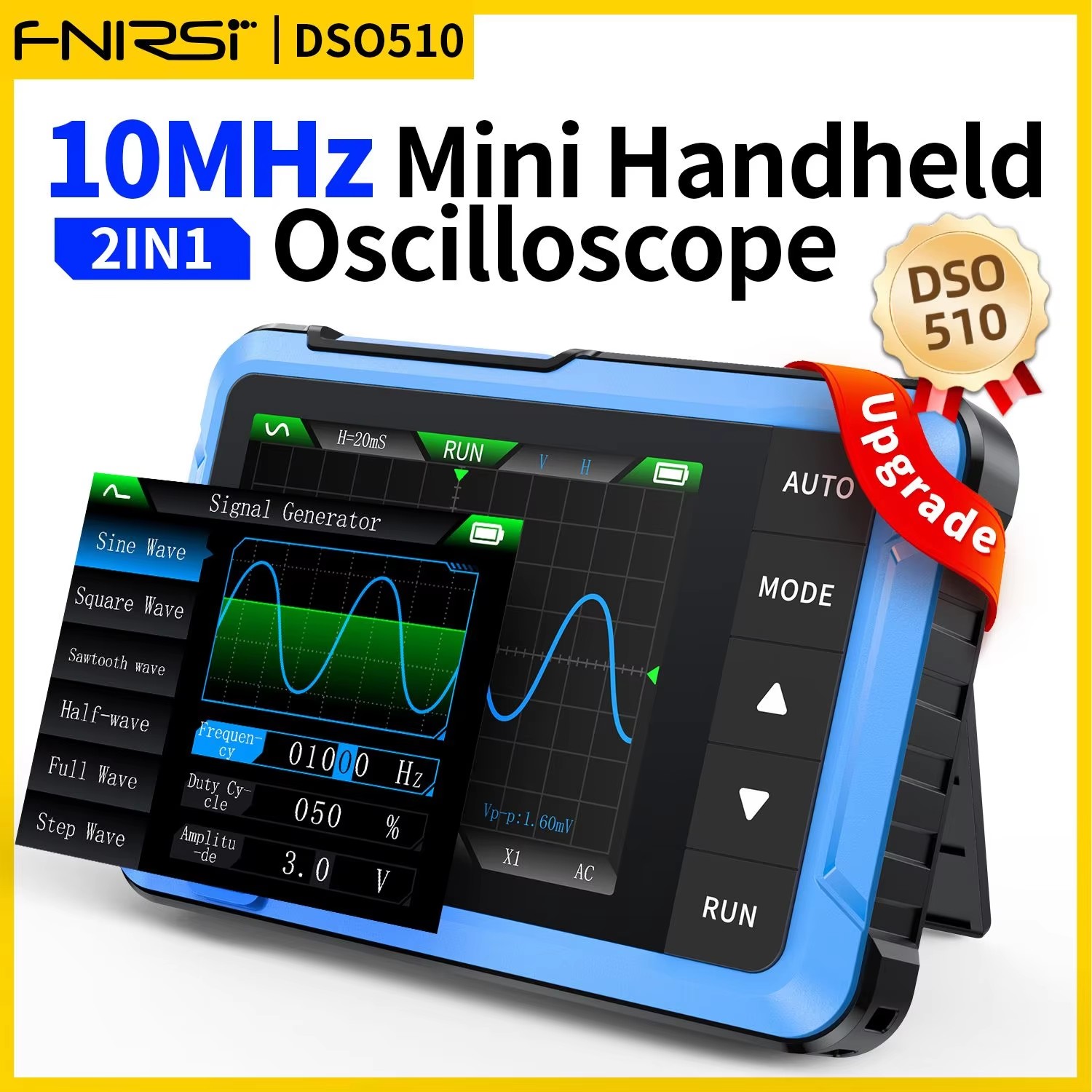 FNIRSI New DSO510 DSO152 DSO15 - Fnirsi Digital Oscilloscope Handheld ulasan dan harga