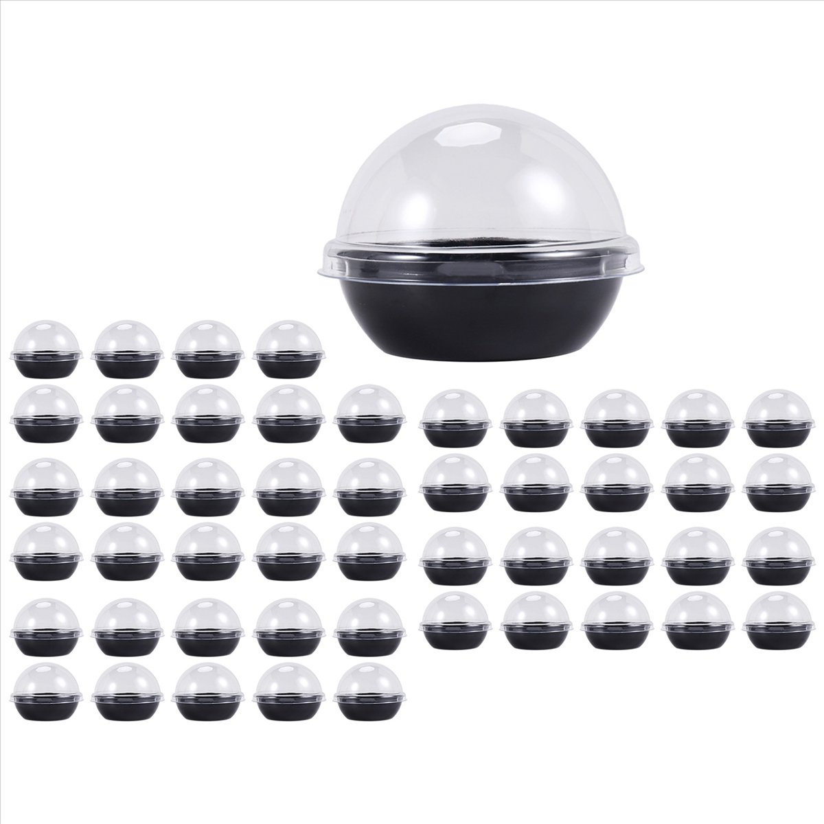 50 Pack Clear Plastic Mini Cup - Packaging ulasan dan harga