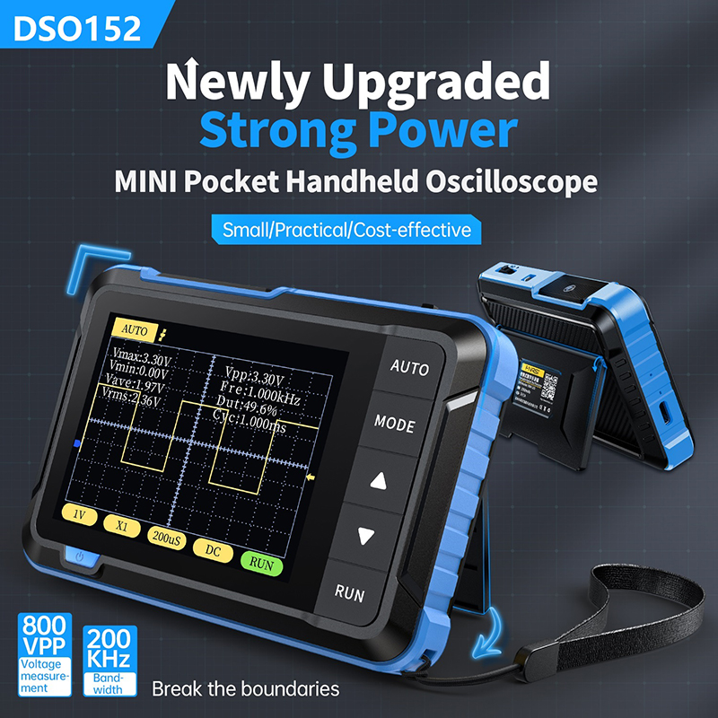 FNIRSI DSO152 Mini Handheld Di - Fnirsi Digital Oscilloscope Handheld ulasan dan harga
