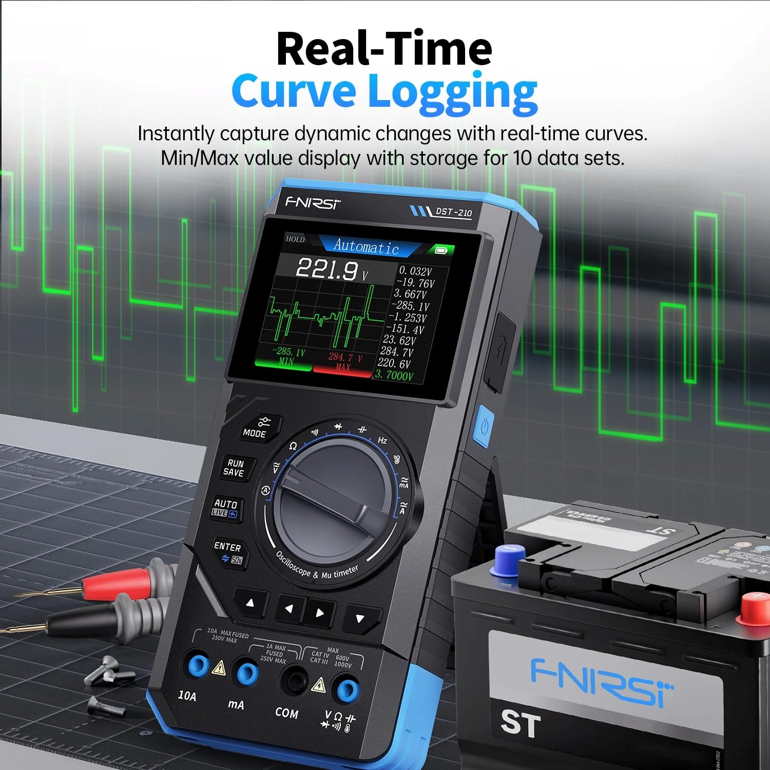 FNIRSI DST-210 Handheld Oscill - Fnirsi Digital Oscilloscope Handheld ulasan dan harga
