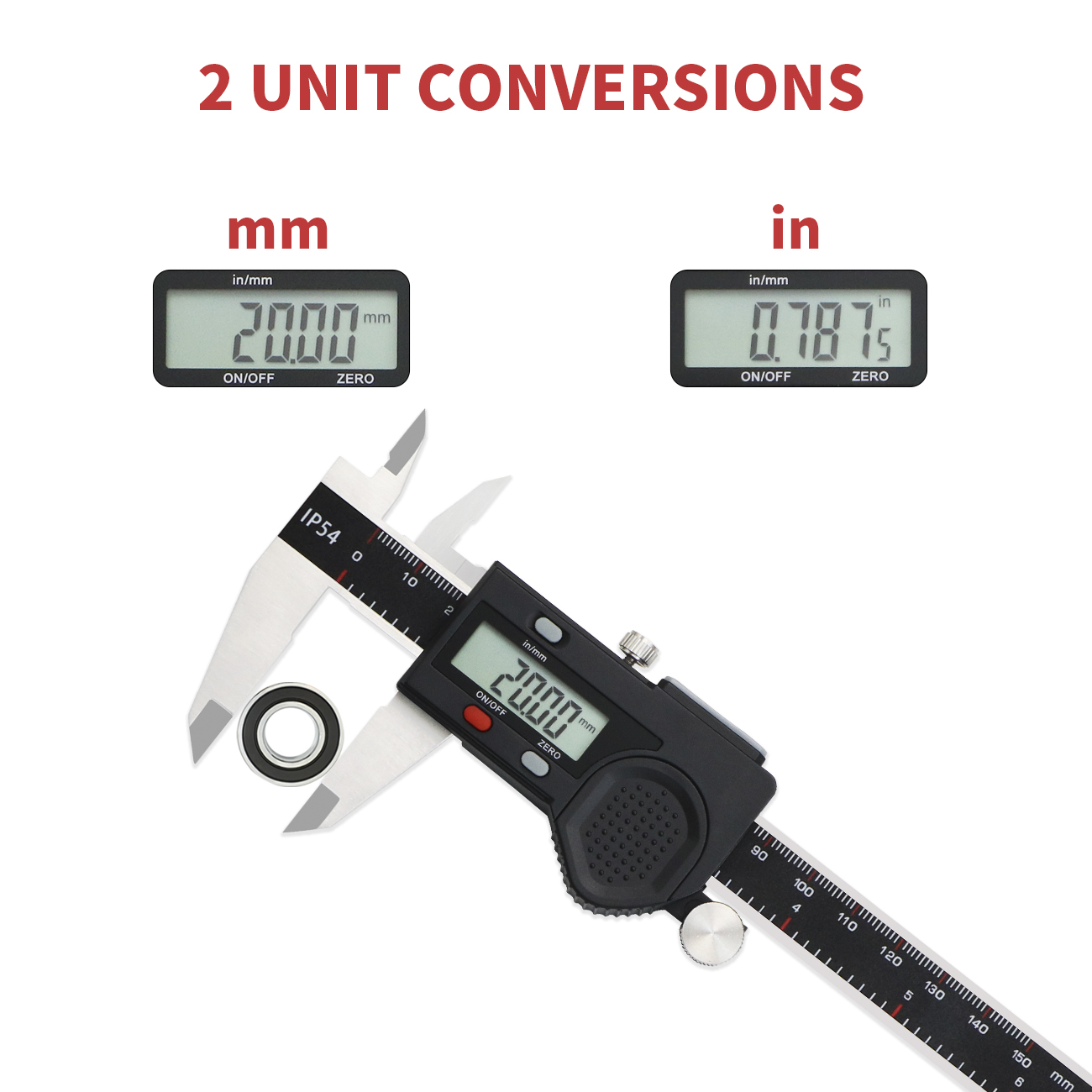 SHANHR IP54 Waterproof Digital - Digital Caliper 150Mm Stainless Steel ulasan dan harga
