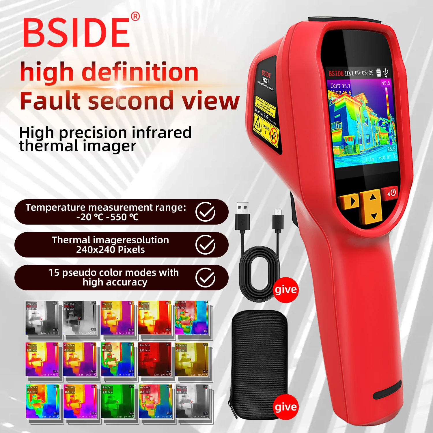 BSIDE HX1 240X240 Thermal Imag - Thermal Imaging Camera Pcb Repair ulasan dan harga