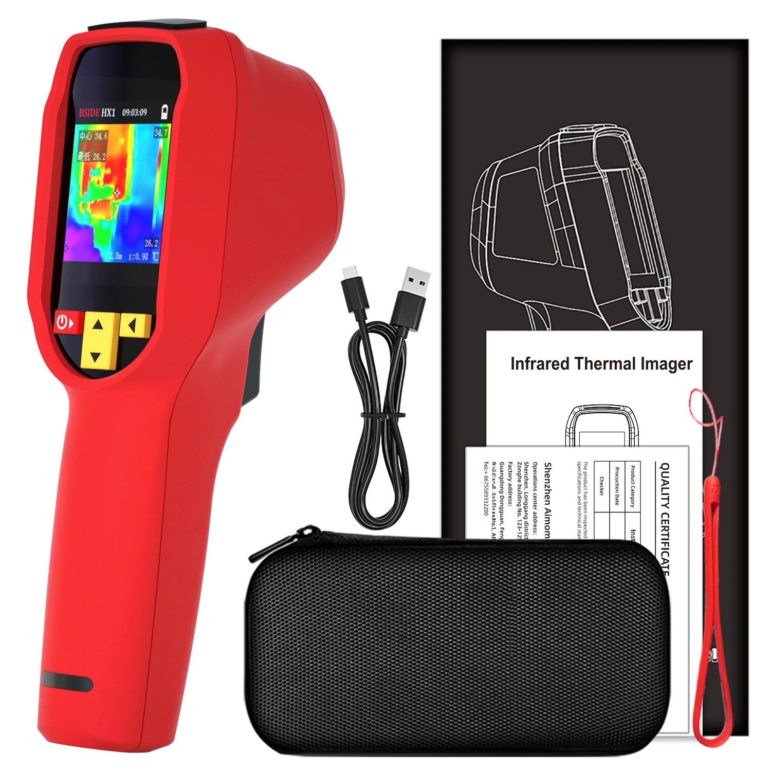 BSIDE HX1 240X240 Thermal Imag - Thermal Imaging Camera Pcb Repair ulasan dan harga