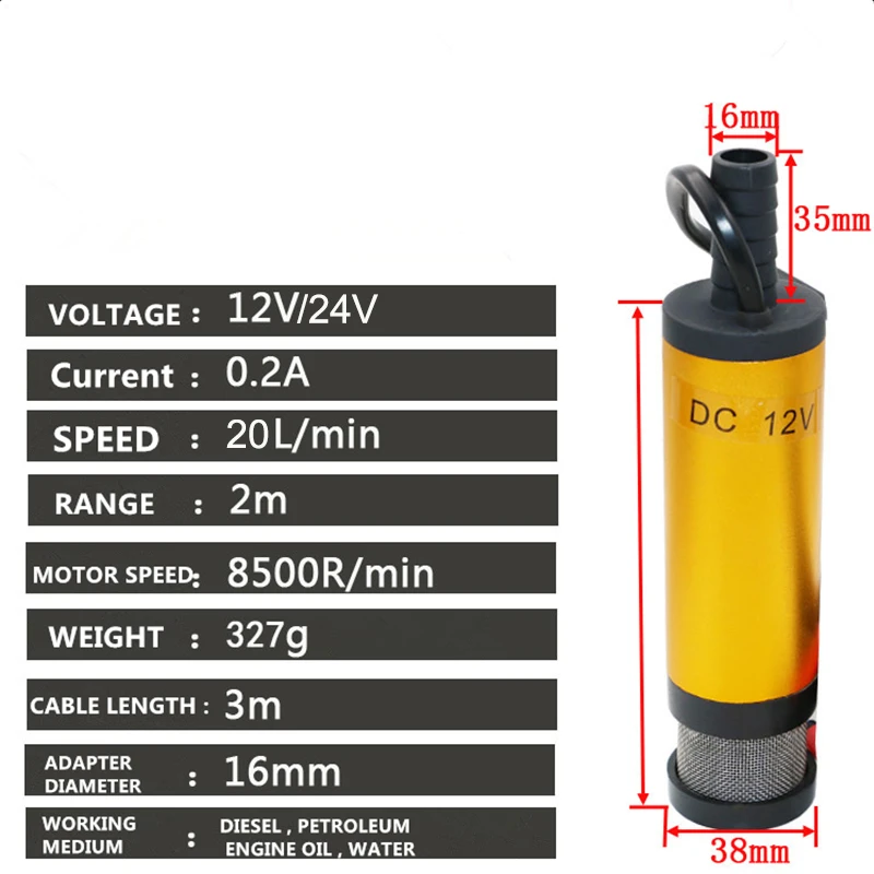 Mini Submersible Diesel Fuel T - Mini Peristaltic Pump 12V ulasan dan harga