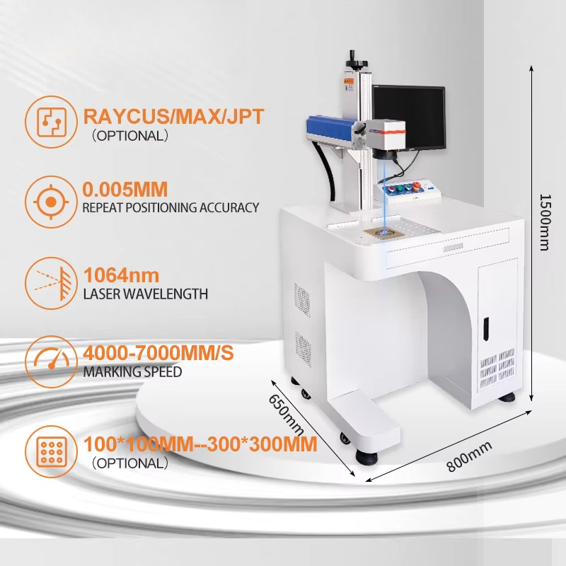 JUNFEI Jpt Raycus Galvo Co2 UV - Fiber Laser Marking Machine 30W ulasan dan harga