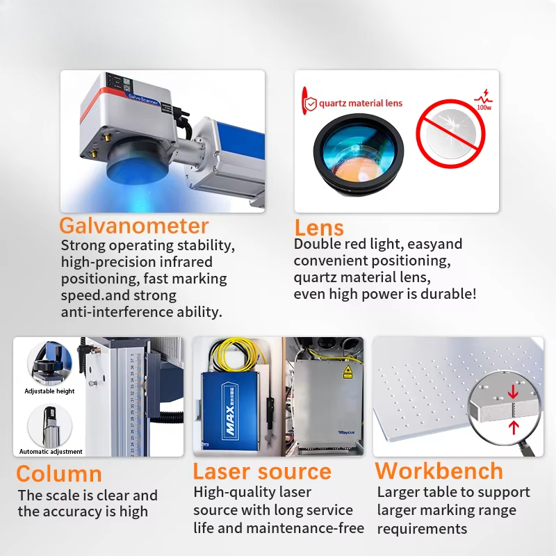 JUNFEI Jpt Raycus Galvo Co2 UV - Fiber Laser Marking Machine 30W ulasan dan harga