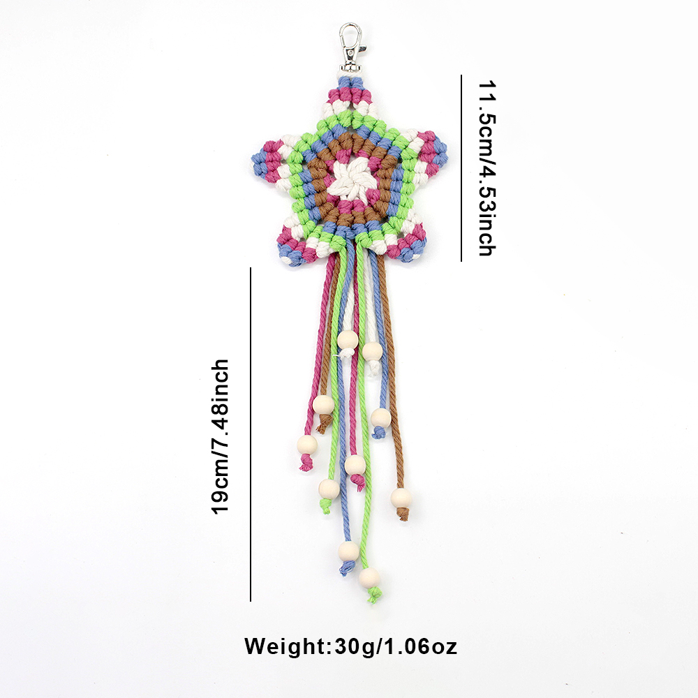 Boho Pentagram Tassel Pendant  - Packaging ulasan dan harga