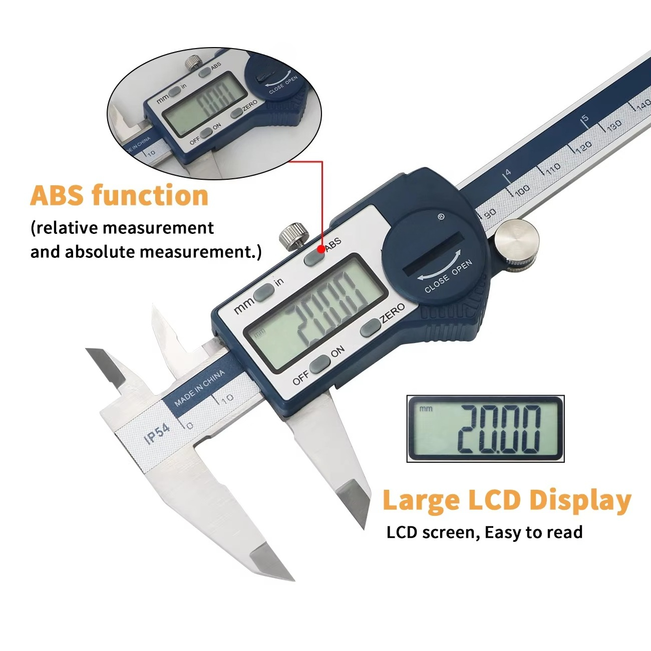 IP54 0-150mm Digital Vernier C - Digital Caliper 150Mm Stainless Steel ulasan dan harga