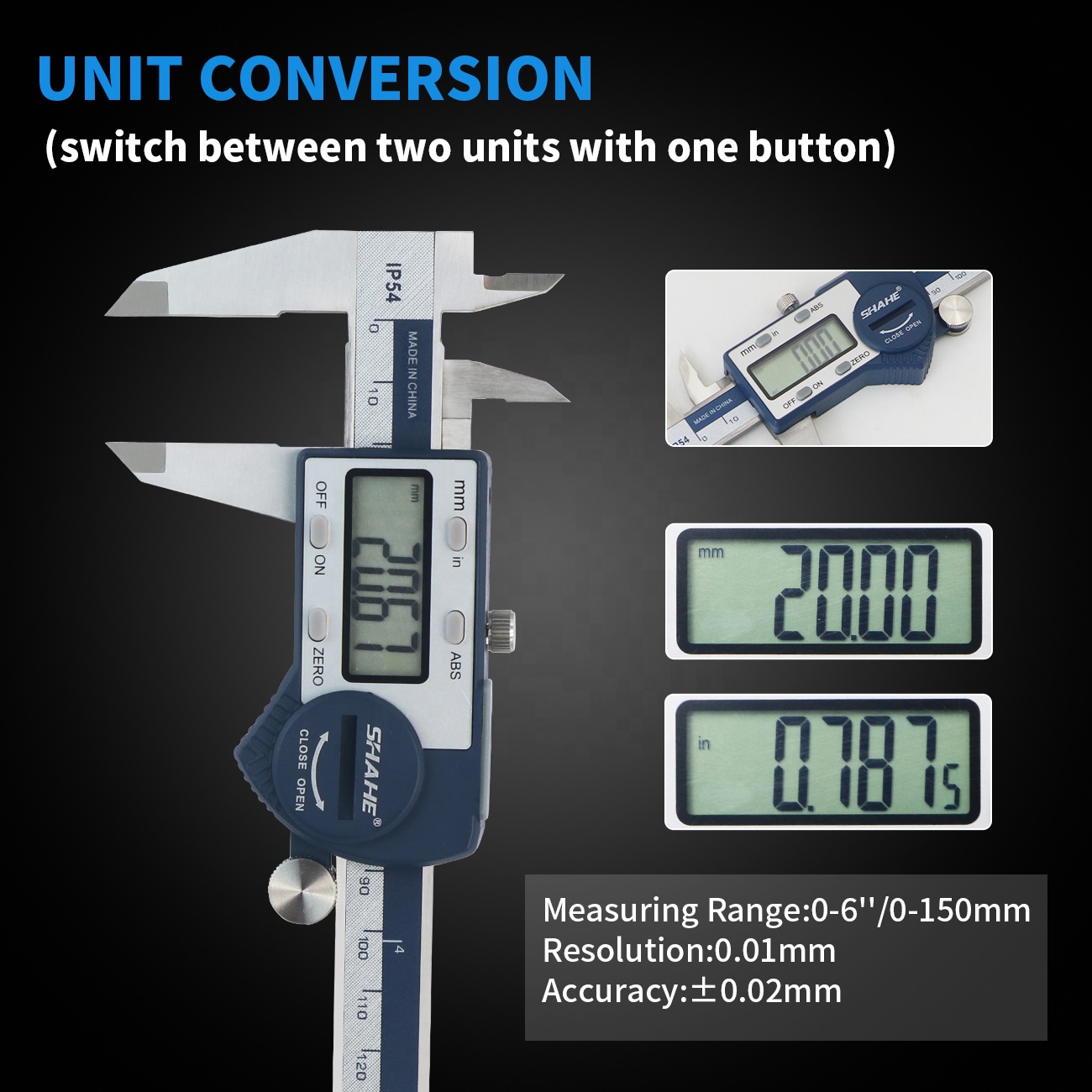 IP54 0-150mm Digital Vernier C - Digital Caliper 150Mm Stainless Steel ulasan dan harga