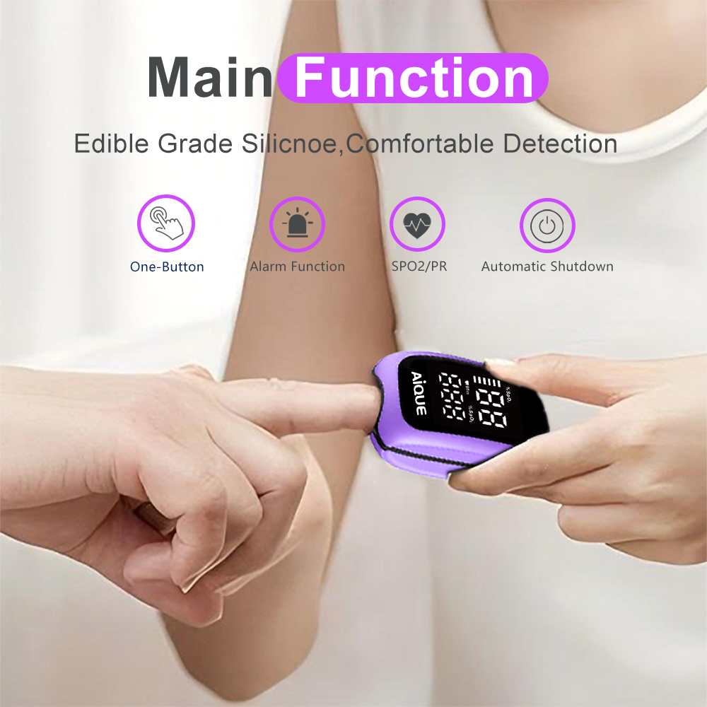 AiQUE Rechargeable Digital Fin - Pulse Oximeter Fingertip Rechargeable ulasan dan harga