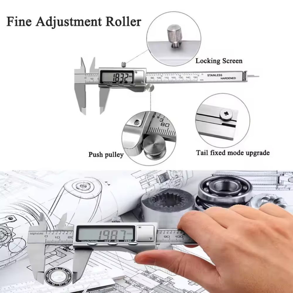 Electronic Vernier Caliper 6 I - Digital Caliper 150Mm Stainless Steel ulasan dan harga