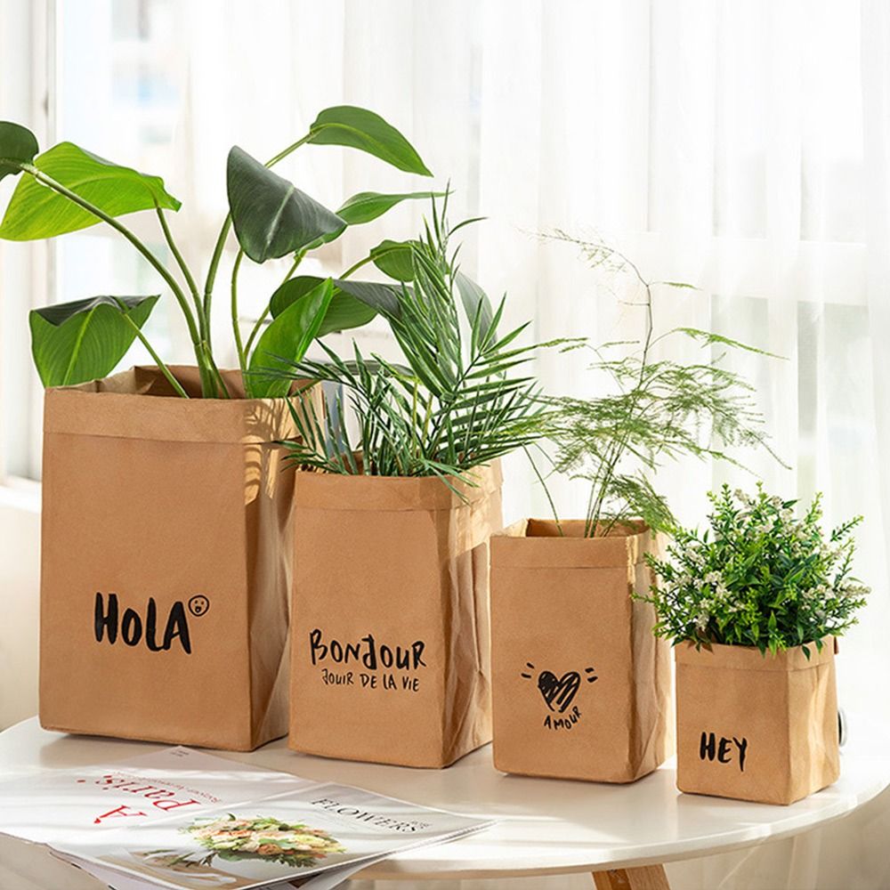 Reusable Kraft Paper Bag Large - Packaging ulasan dan harga