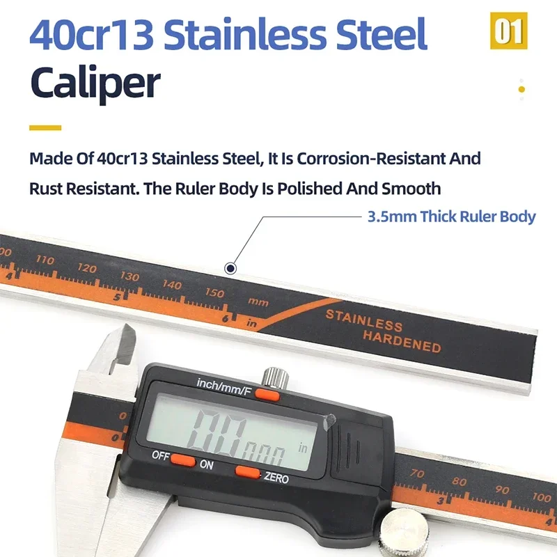 Fraction Metal Caliper Digital - Digital Caliper 150Mm Stainless Steel ulasan dan harga