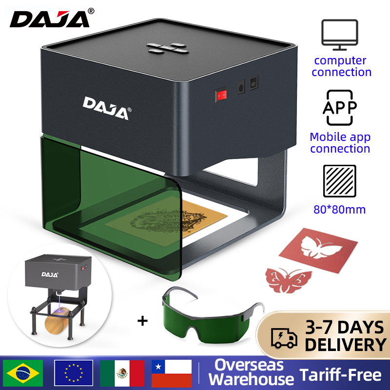 DAJA DJ6 Mini Portable Laser E - Fiber Laser Marking Machine 30W ulasan dan harga