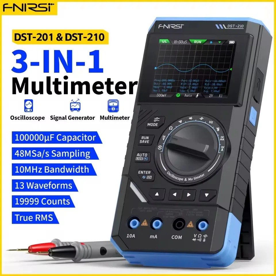 DST210 3-in-1 Digital Multimet - Fnirsi Digital Oscilloscope Handheld ulasan dan harga